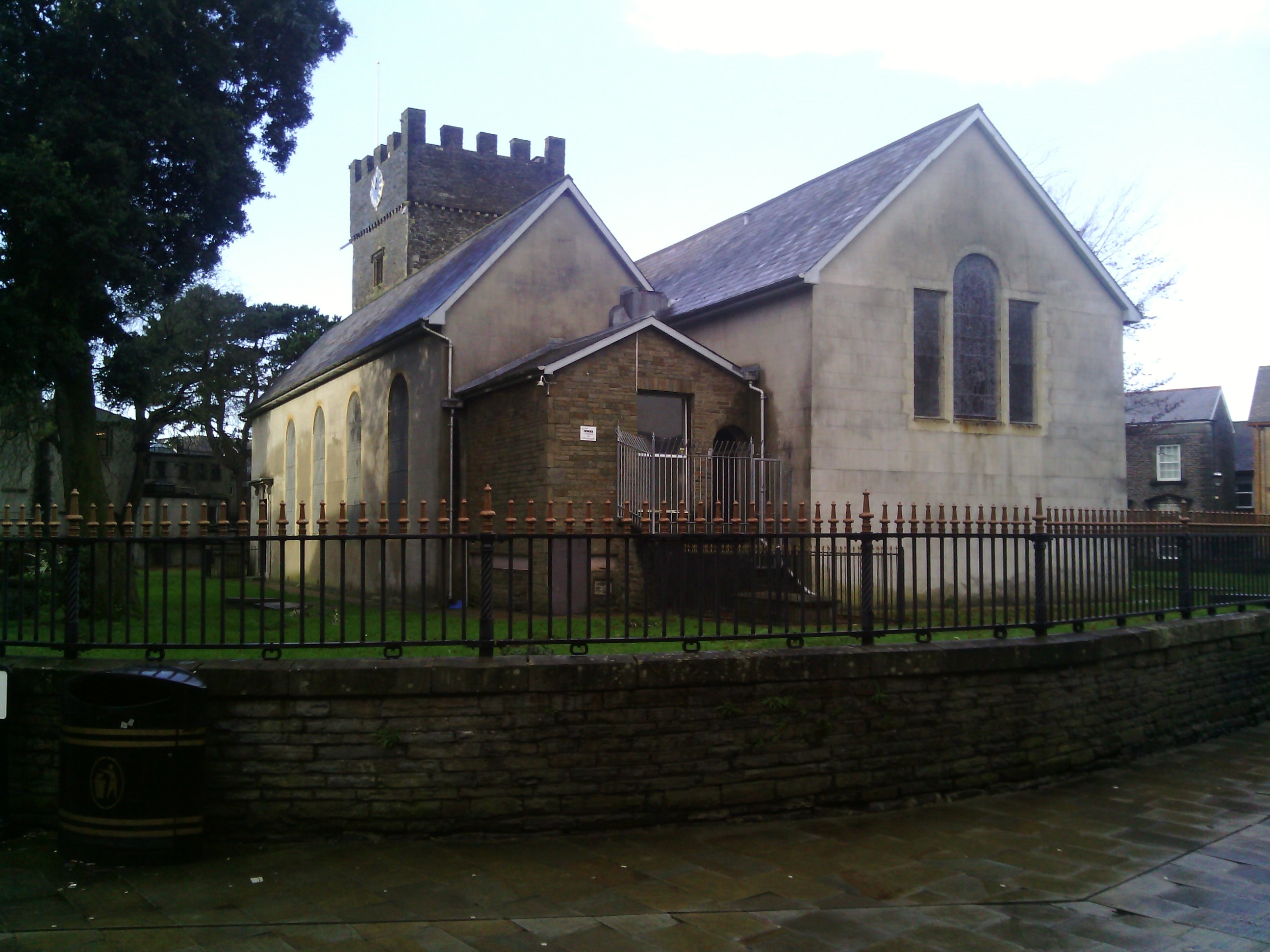 wpw029803 WALES (1929). View of Victoria Gardens, Neath, oblique aerial