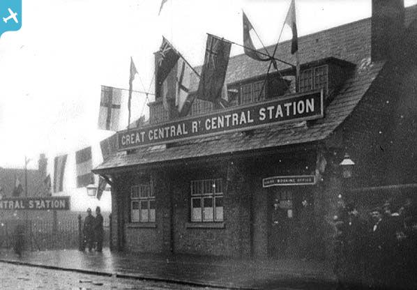 epr000273 ENGLAND (1934). St Helens Central Station and environs, St Helens,  1934 | Britain From Above